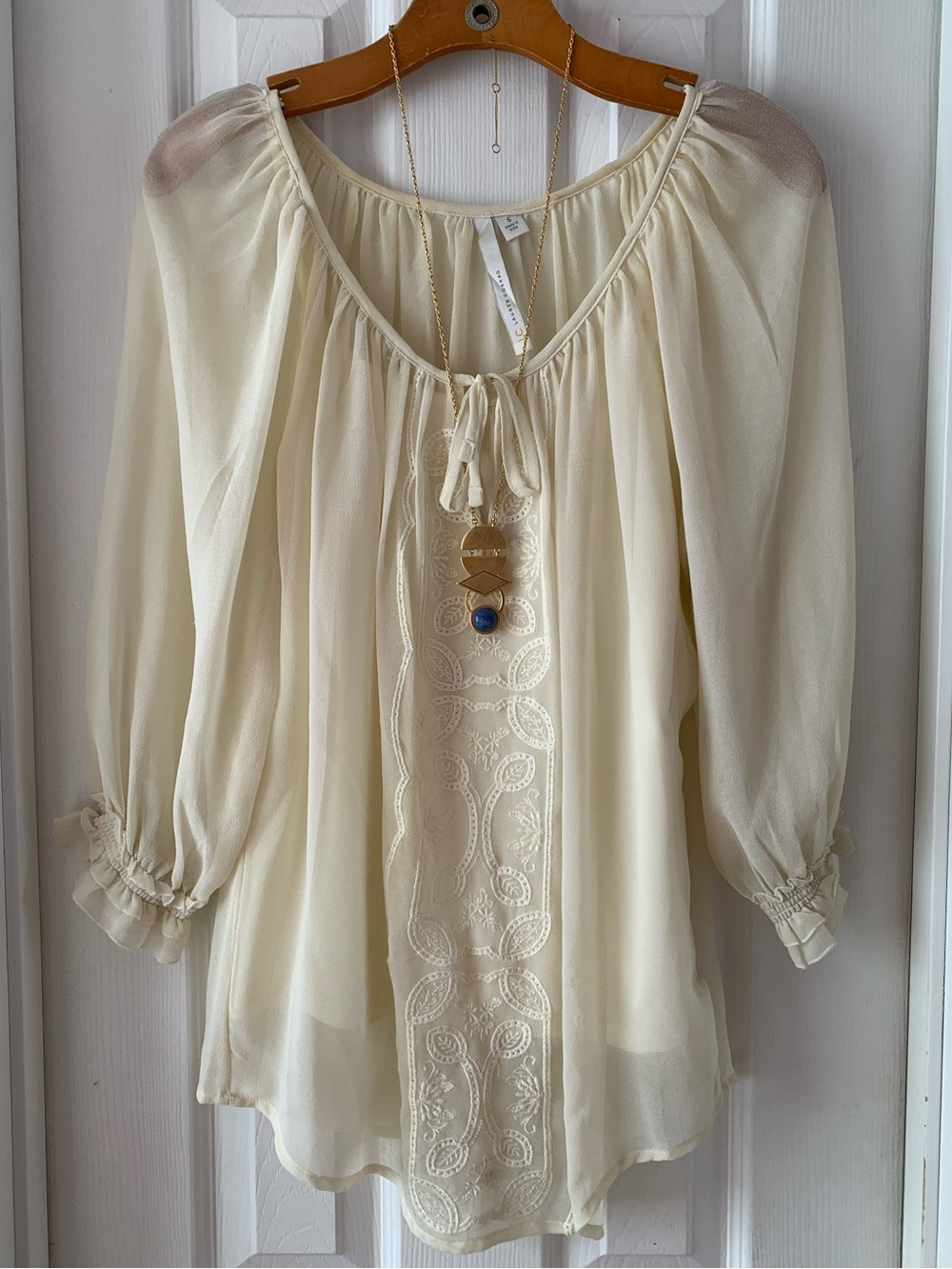 Retro LC Embroidered Victorian Peasant Tunic